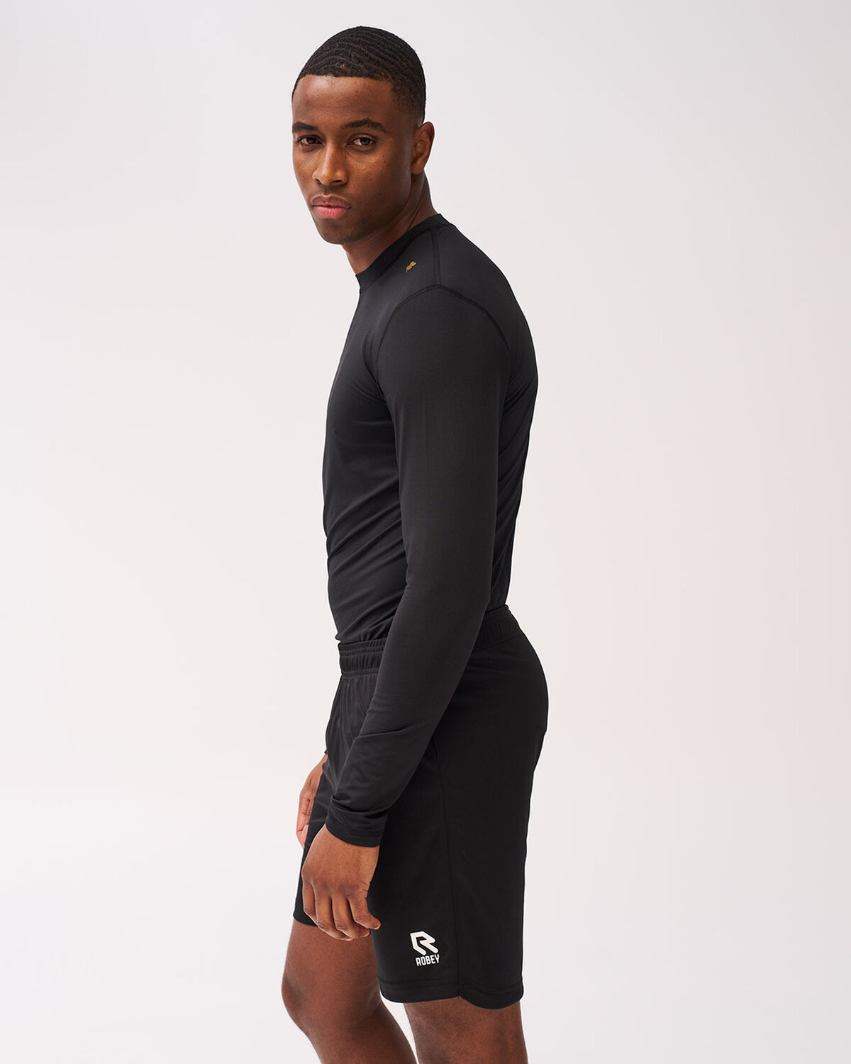 Baselayer Shirt, Black, hi-res